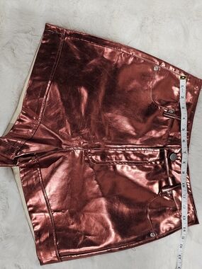 Buddy Love Metallic Copper High Waist Women’s Shorts